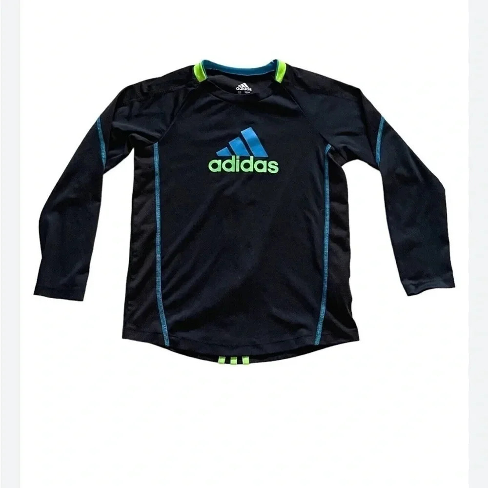 Adidas black athletic shirt size 6